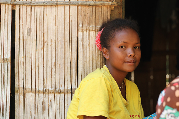 Kamisah, mother of one of the children of Kampung Chuweh